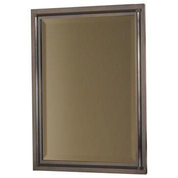 Hubbardton Forge 714901-1011 Rook Beveled Mirror in Modern Brass
