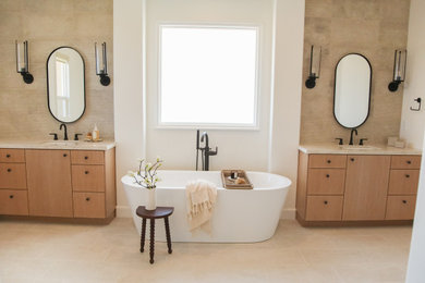 Bathroom - mediterranean bathroom idea in Orange County