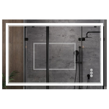 ExBrite Anti-fog LED Bathroom Mirror with Endless Dimming, 32" X 48"