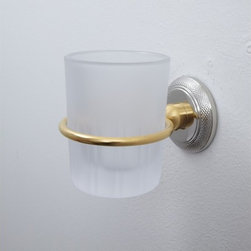 Cristal et Bronze 1770 Cisele Wall Mounted Glass Holder with Satin Glass - Products