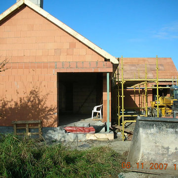 During construction,