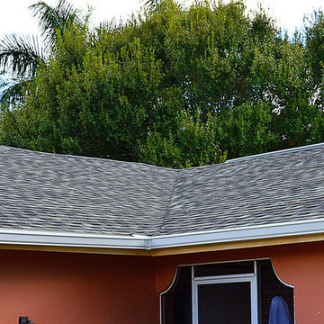 Shingle Reroof with new 6' Seamless Gutters