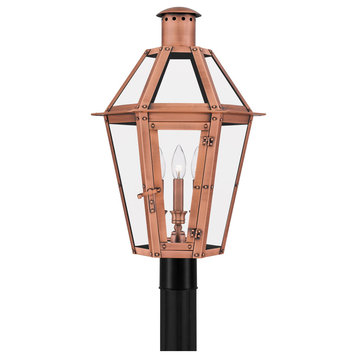 Luxury Rustic Post Light, Rustic Copper, UQL1705