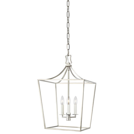 Southold Small Lantern, Polished Nickel