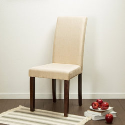 Glitzhome - Padded Fabric Dining Chairs, Set of 2 - Dining Chairs