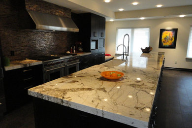 Example of a trendy kitchen design in Dallas