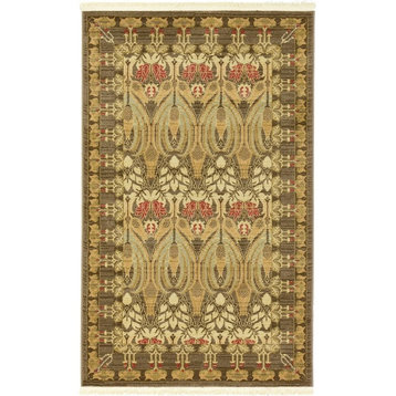 Traditional Stirling 3'3"x5'3" Rectangle Chestnut Area Rug