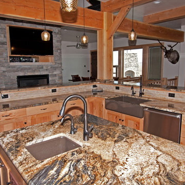 Custom Rustic Beech Kitchen