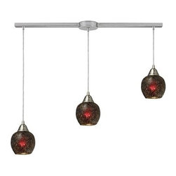 Elk Lighting - Elk Lighting 10208/3L-WN Pendant Fission - Pendant Lighting