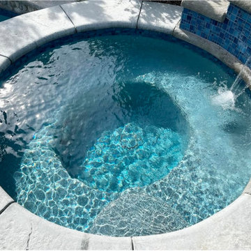 Aqua White - Mini Pebble Finish