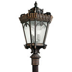 Kichler Lighting - Kichler Lighting 9565LD Tournai, Four Light Outdoor Post Mount, Miscellaneous - With its heavy textures, dark tones, and fine atteTournai Four Light O Londonderry Clear Se *UL Approved: YES Energy Star Qualified: n/a ADA Certified: n/a  *Number of Lights: 4-*Wattage:100w A19 Medium Base bulb(s) *Bulb Included:No *Bulb Type:A19 Medium Base *Finish Type:Londonderry
