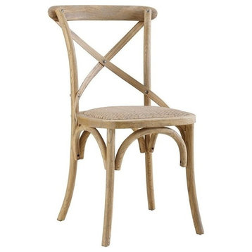Linon Morgan Wood Bentwood Dining Chairs Set of Two in Gray Wash