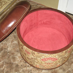 Our Upholstery Work - Footstools And Ottomans