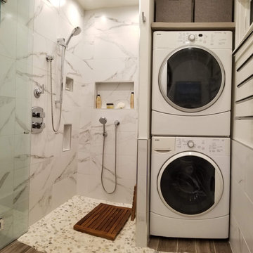 Modern Laundry and Bathroom Update in Portland