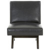 Safavieh Couture Deasha Accent Chair Black / Walnut
