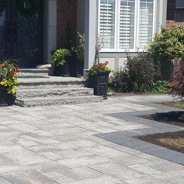 Front Porch and Steps Featuring STONEarch Dove Sandstone