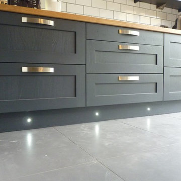 'Charcoal' & 'Stone' painted shaker doors