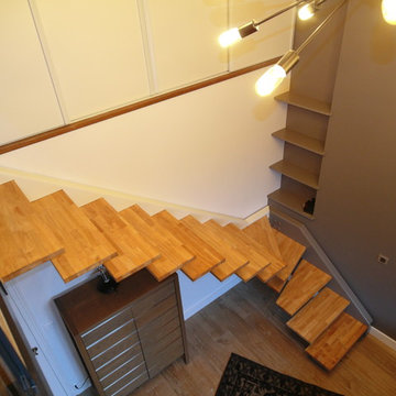 Appartement Centre historique de Senlis - Création d'un escalier sur mesure....