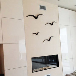 Ceramic Seagulls 3d wall art - Products