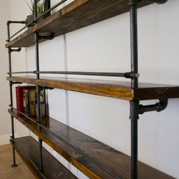 Various custom shelving completed - Bookcases