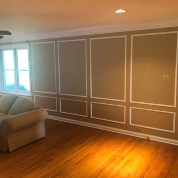 Dark paneling Painted