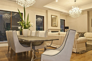Transitional dining room photo in San Francisco
