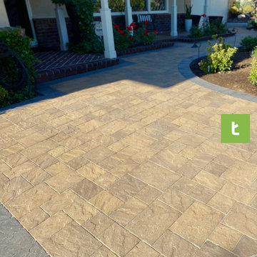 Driveway Remodel, Paver Installation in Santa Clarita
