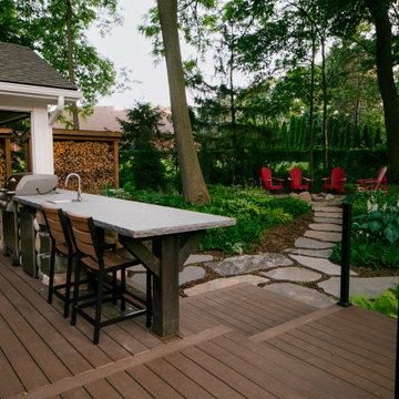 Modern Tree Canopy Deck & Woodland Oasis - Fonthill