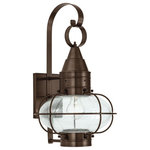 Norwell Lighting - Norwell Lighting 1512-BR-CL Classic Onion - One Light Medium Outdoor Wall Mount - The Classic Onion, crafted of solid brass, continuClassic Onion One Li Choose Your Option *UL: Suitable for wet locations Energy Star Qualified: n/a ADA Certified: n/a  *Number of Lights: Lamp: 1-*Wattage:100w Edison bulb(s) *Bulb Included:No *Bulb Type:Edison *Finish Type:Black