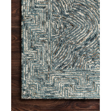 Denim Wool Ziva Area Rug, 2'3"x3'9"