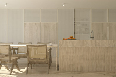 Inspiration for a contemporary kitchen remodel in Miami