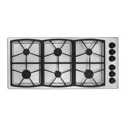 Dacor Classic 46" Gas Cooktop, Stainless Steel Liquid Propane | SGM466SLPH - Cooktops