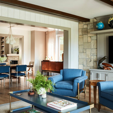 Beach Style Family Room