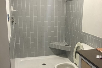 Inspiration for a contemporary bathroom remodel in Austin
