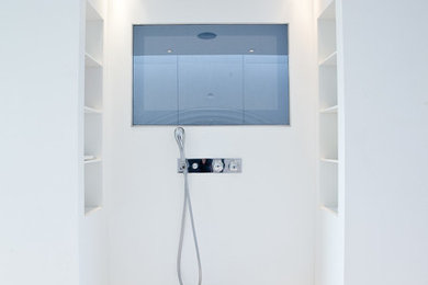 Design ideas for a large contemporary bathroom in London.