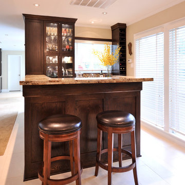 Transitional Home Bar