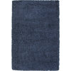 Rectangle Abacasa Comfort Shag Area Rug, Slate Blue, 63"x90"
