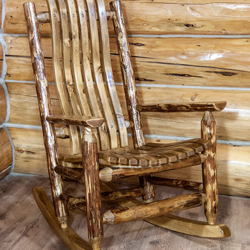 Glacier Country Collection Log Rocker