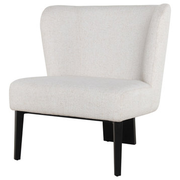 Camber White Accent Chair