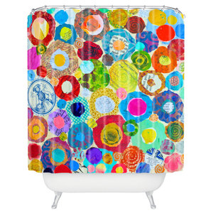 69 x 72 50744-shocur Deny Designs Valentina Ramos Unwavering Avis Shower Curtain