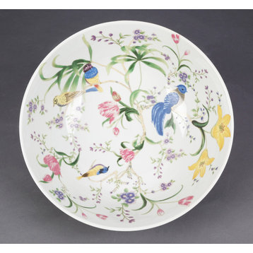 Birds and Flowers 14" Bowl