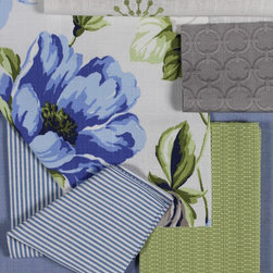 Blue-Green-Grey Fabric Story - Fabric