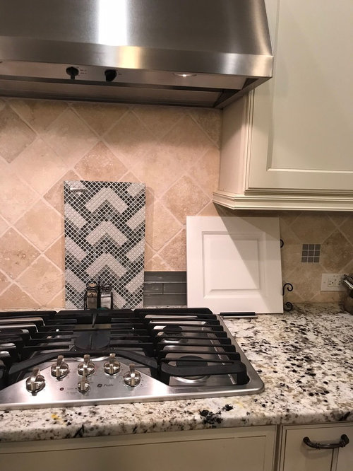 Grouting changed entire look of tile.