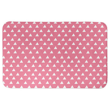 Pink Triangle Pattern 24x17 Bath Mat
