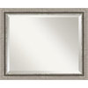 Wall Mirror, Bel Volto Silver, Outer Size 19x23