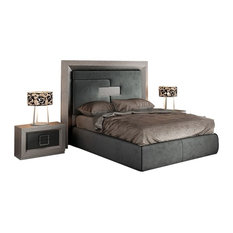 Enzo Modern 3-Piece Bedroom Set, Gray, Queen