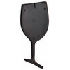 Wall Mounted Wine Goblet Shaped Metal Cork Holder