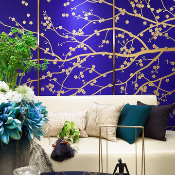 hand painted wallpaper project show