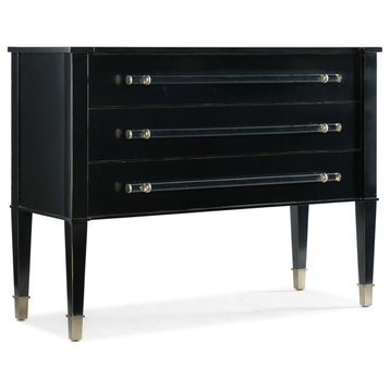Hooker Furniture 638-85432 Rowan 47-1/2"W 3 Drawer Maple and - Black