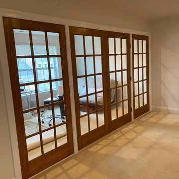 French doors creating separate room.